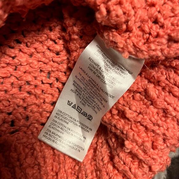 Anthropologie Need-It Sweater Women's Large Pink Oversized Chunky Knit Slouchy - Picture 4 of 8